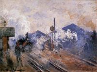 Monet, Claude Oscar - Track Coming out of Saint-Lazare Station